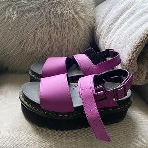 Doc Martens Voss Women’s Leather Platform Strap Sandal - SIZE 9